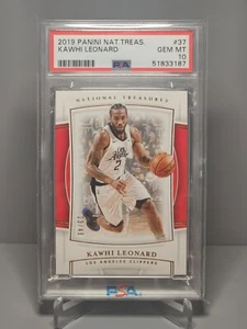 2019 National Treasures Bronze #37 Kawhi Leonard PSA 10 POP 1 - Picture 1 of 2