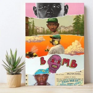 Tyler The Creator Poster, Hip Hop Music Collage Wall Art, Rap Album Room Decor - Picture 1 of 8