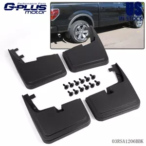 Splash Guards Molded Mud Flaps Fit for Ford F-150 2015-20 without Fender Flares - Picture 1 of 12