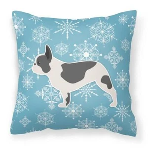 Carolines Treasures BB3541PW1818 Winter Snowflake French Bulldog Fabric Decor... - Picture 1 of 1