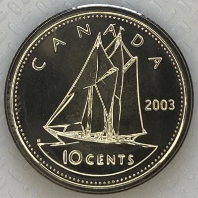2003WP CANADA 10 CENTS PROOF LIKE DIME COIN - Image 1 of 2