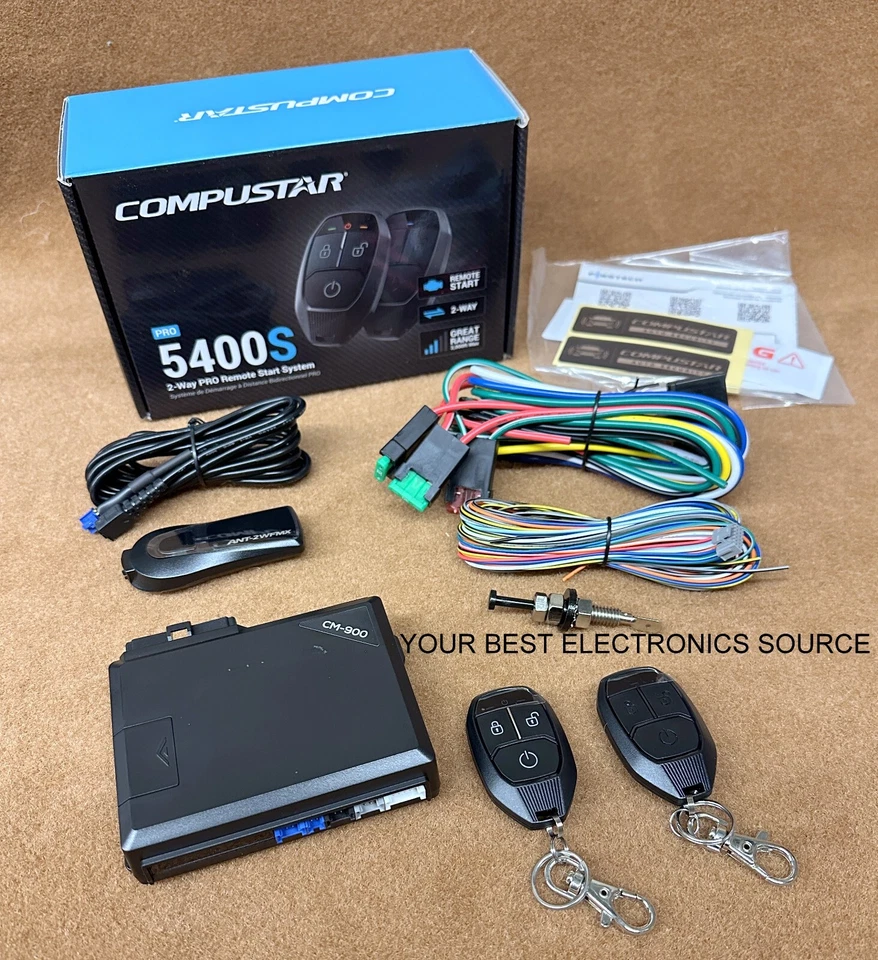NEW Compustar CSP5400-S 2-Way Remote Start System, 3 Button Remotes - Image 1 of 1
