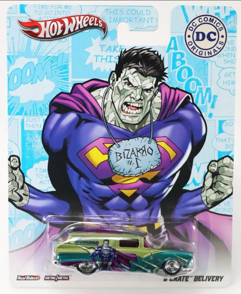 Hot Wheels Bizarro DC Comics Originals 8 Crate Delivery 1:64   Real Riders - Image 1 of 1