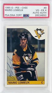 Mario Lemieux Signed 1985 O-Pee-Chee Rookie Card with Rookie Era Autograph PSA - Picture 1 of 2