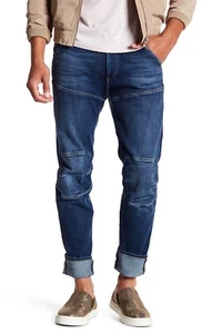 $240 Designer G-STAR RAW Men's 5620 Deconstructed Tapered Leg Denim Jeans - Picture 1 of 4