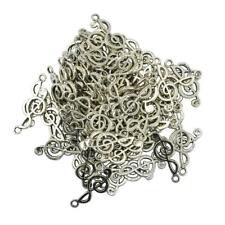 50 Piece Music Symbols Shape Alloy Pendants Charms For Jewelry Making Craft