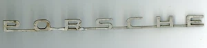 SILVER Porsche Emblem 8.5 INCH GOOD USED CONDITION - Foto 1 di 2