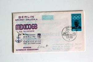 FIRST FLIGHT LUFTHANSA BERLIN MEXICO CITY (F1390) - Picture 1 of 2