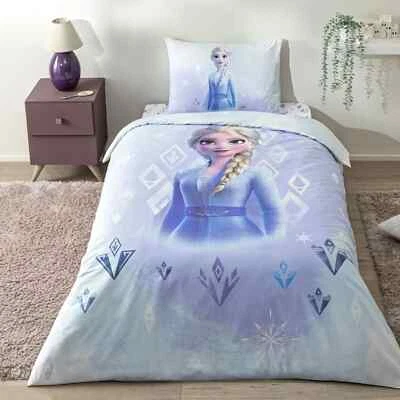 Official Disney Frozen Diamond Single Duvet Cover Set – Tac Licensed - Cotton - Image 1 of 4