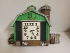 "Horloge murale vintage 1976 Burwood Products neuve Haven quartz grange silo 14,5" x 11"