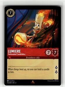 Lumiere - Hotheaded Candelabra (112) Rise of the Floodborn 2ND (BASE) NM+ (LOR)