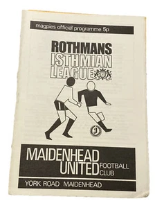 MAIDENHEAD UNITED V FINCHLEY - ISTHMIAN LEAGUE - 13/10/1973 - Picture 1 of 1