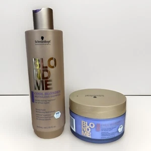 Schwarzkopf Blondme Cool Blondes neutralisierendes Shampoo 10oz und Maske 6,7oz - Bild 1 von 2