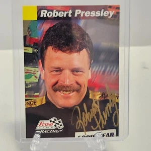 Robert Pressley Autographed/Signed 1993 Finish Line Racing Card #28 ~ NASCAR ~ - Picture 1 of 3