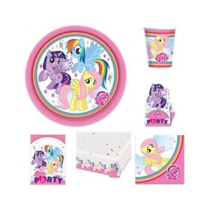 My Little Pony Party Kit Plates Cups Party Bags Tablecover Napkins Invites