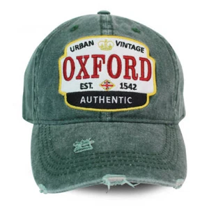 Oxford Distressed Adult Baseball Cap - Picture 1 of 4