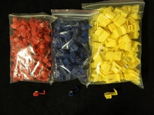 150 PK SCOTCH LOCKS 10-12 14-16 18-22 AWG QUICK SPLICE CONNECTOR TERMINAL GAUGE - Picture 1 of 4