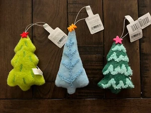 SET OF 3 Target Wondershop Christmas Tree Ornaments—Blue, Dark & Light Green - Picture 1 of 14
