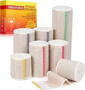Premium Elastic Bandage Wrap (7pack) Self Adhesive Cotton Latex Free 7pack - Picture 1 of 7