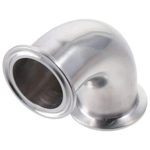1Pc Silver 1.5" Tube OD Stainless Steel 90 Degree Pipe Fitting Water Oil - Picture 1 of 10