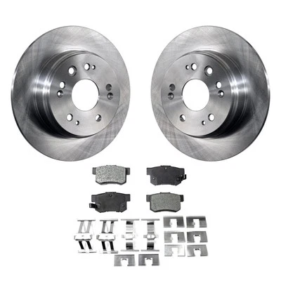 Kit de rotores y pastillas de freno trasero para Honda CR-V 2000-05 5 tacos, pulido OEHCK Foto 1 de 4