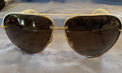 Gucci Chain-Link Accent Aviator Sunglasses - Image 1 of 4