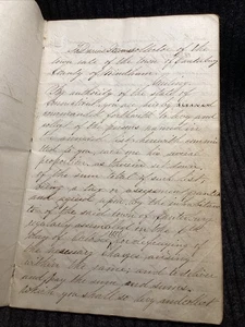 RARE 1857 Tax Collector Book Ledger Canterbury Connecticut CT Vintage Log - Picture 1 of 17