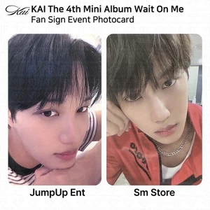 Kai The 4th Mini Album Wait On Me JumpUp Ent SM Store Fan Sign Event Photocard - Picture 1 of 5