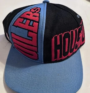 VTG Super Rare All Over Bold STARTER Houston Oilers ADJ Snapback Hat Texans 90`s - Picture 1 of 7