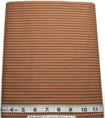 Vintage Joan Kessler Striped BTY Concord Cotton Sew Quilt Craft Fabrics - Image 1 of 3