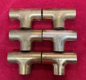 1" x 1" x 1" Neu im Karton Kupfer Schweiß T-Shirts Menge 6 - Bild 1 von 2