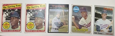 Rod Carew - Lote de 5 cartas, Topps, 1969 1970 1971 Foto 1 de 4