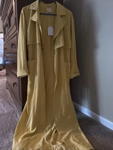 Song Of Style Hugo Yellow Trenchcoat Size S - Picture 1 of 5