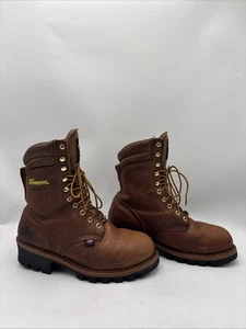 Thorogood Men's 9" Waterproof Logger Work Boots Brown Size 10.5D - Picture 1 of 8
