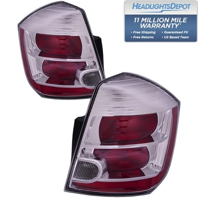 Tail Light Right And Left Pair Fits 2010-2012 Nissan Sentra Base S SL Model - Image 1 of 4