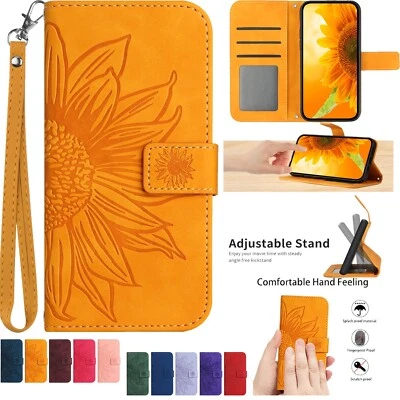 For Google Pixel 9 Pro XL 9A 8A 7A 6A Pro Magnetic Card Wallet Flip Case Strap - Image 1 of 4