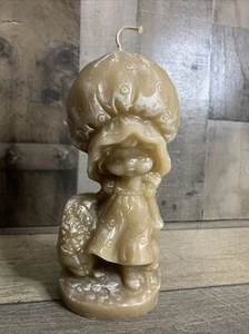 Vintage Holly Hobbie / Strawberry Shortcake Candle 70’s Kitschy Hippie Hippy - Picture 1 of 10