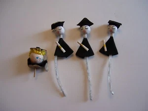 Vintage Cotton Spun Graduate Graduation Japan Picks - Picture 1 of 4
