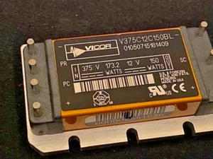 Convertidor DC DC Vicor V375C12C150BL 1 salida 12V 12.5A 250V - 425V entrada - Imagen 1 de 4