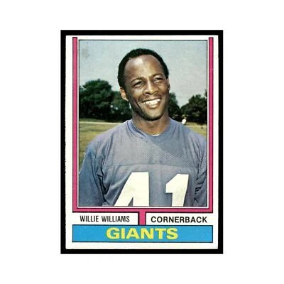 1974 Topps Willie Williams Giants #284 - Image 1 of 3