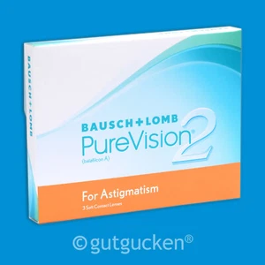 PureVision 2 HD for Astigmatism 2 x 3 torische Kontaktlinsen Monatslinsen - Bild 1 von 1