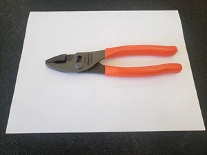 Snap-on Tools USA NEW 8" ORANGE Combo Slip Joint Pliers 47ACF - Picture 1 of 8