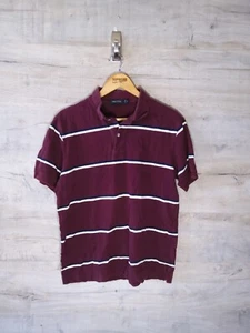 Nautica gestreift burgundisch klein 2 mittel Vintage Herren Poloshirt SRA - Bild 1 von 5