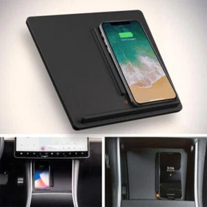 Wireless Car Phone Charger Fast Charging Pad Mat Holder Fits 17-20 Tesla Model 3 - Picture 1 of 1