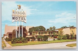 Regal Motel Cleveland Street Clearwater FL Florida Vintage Postcard - Picture 1 of 2
