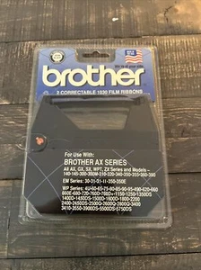 Brother 1230 Black Correctable 1030 Film Ribbon For Use #3010 SEALED NEW - Picture 1 of 3