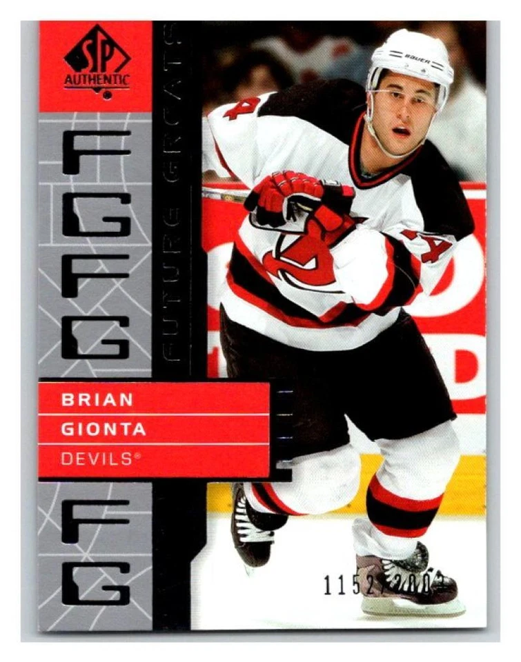 2002-03 SP Authentic #122 Brian Gionta MINT Hockey NHL 1152/2003 UD 02898 - Image 1 of 1