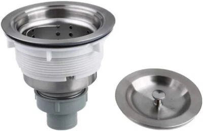 HAIRSTORE Waste Outlet For Bowl Backwash Sink Hair Strainer Deep Waste with Basket Long Th