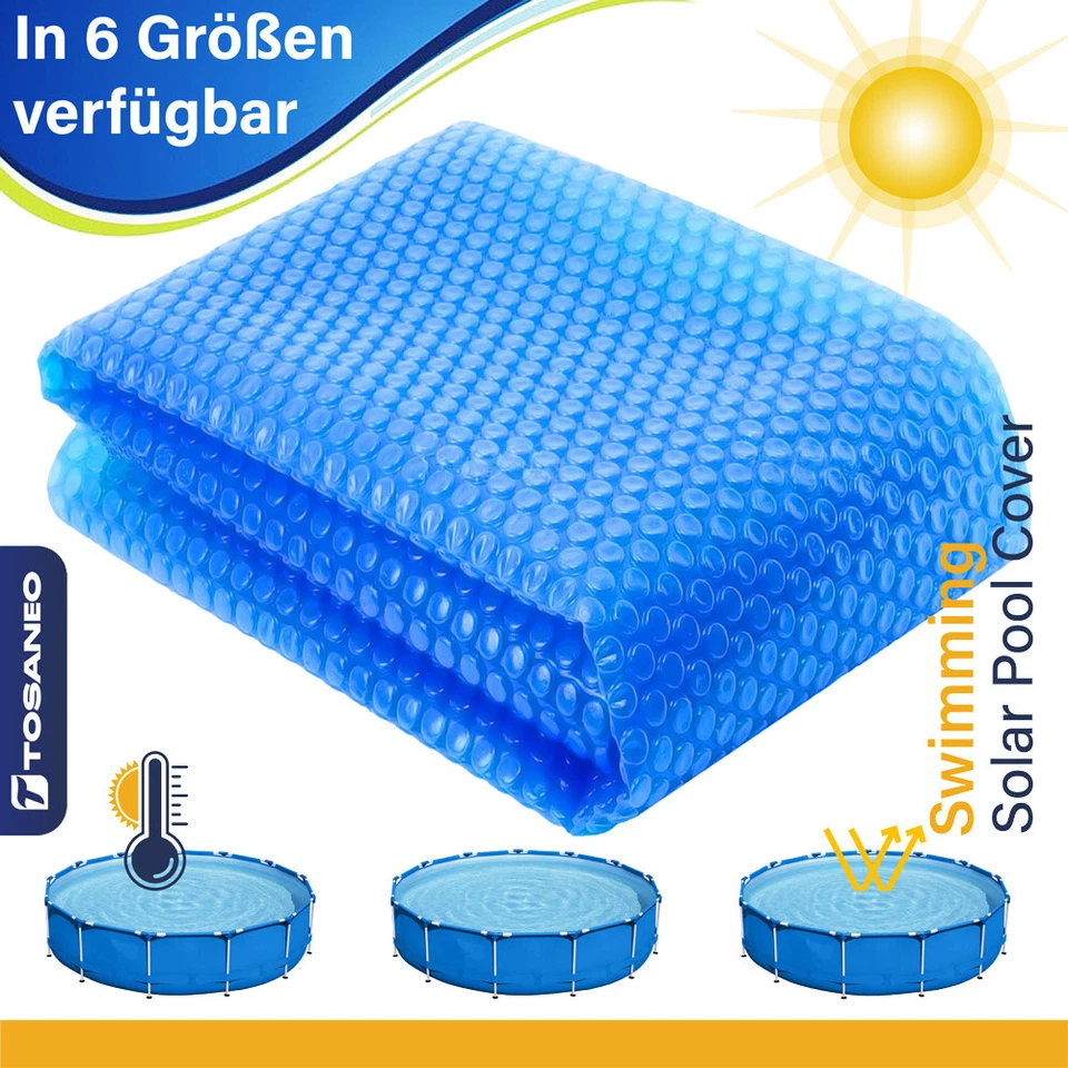Pool Solar Heizung Solarfolie Solarplane Solarabdeckplane Wärmeplane Abdeckung - Bild 1 von 1