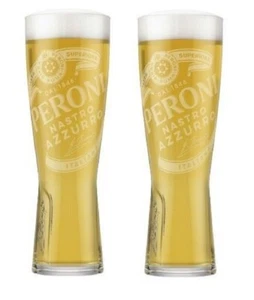 Set of 2 x Peroni Half Pint Glasses 10oz Brand New CE Stamped Genuine Official - Picture 1 of 2